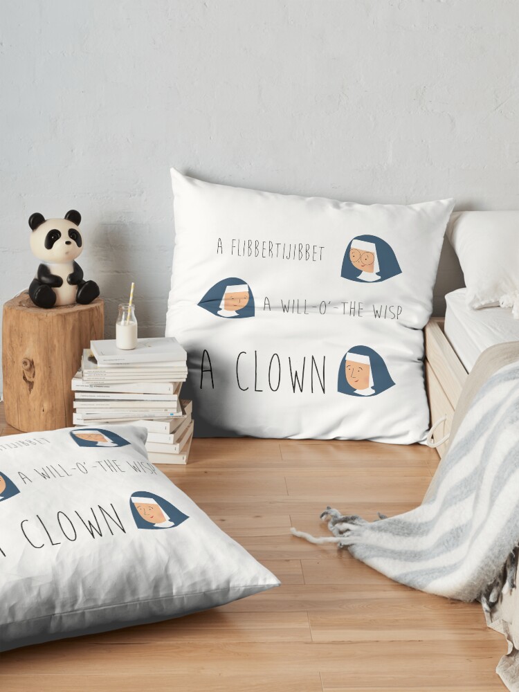 Alternate view of Sound of music nuns Floor Pillow