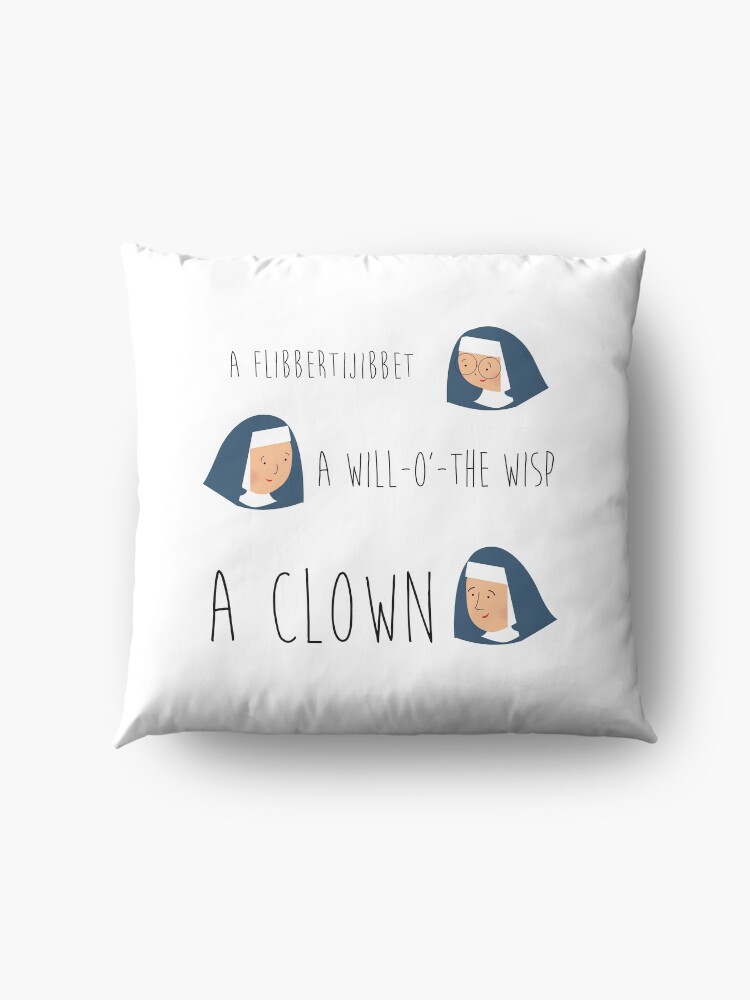 Alternate view of Sound of music nuns Floor Pillow