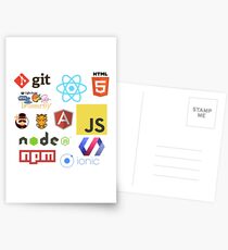 Javascript Stickers, Mugs, T-shirts and Phone cases Postcards