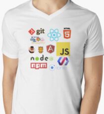 Javascript Stickers, Mugs, T-shirts and Phone cases Men's V-Neck T-Shirt