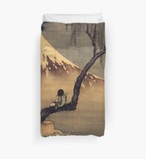 katsushika hokusai framed print poster Duvet Cover