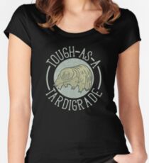 Funny Science Shirt Gift- Tardigrade Biology for Women Men Women's Fitted Scoop T-Shirt