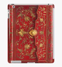 Red 'portefuille' Buchcover mit Goldfaden und Schloss, 1764 iPad-Hülle & Klebefolie