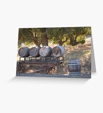Old Barrels Greeting Card