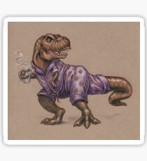 Tyrannosaurus Rex in Cat Jammies Sticker