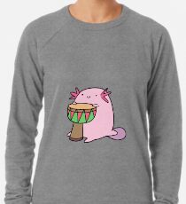 Axolotl Die Djembe spielen Leichter Pullover