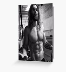 Jason Momoa Shirtless Greeting Card