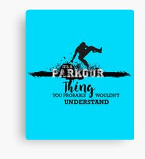 Parkour Thing Canvas Print