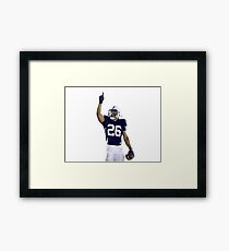 Saquon Barkley Framed Print