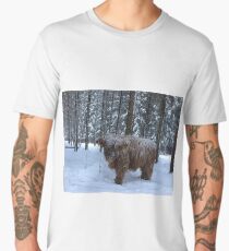 Scottish Highland Cattle Calf 1331 Men's Premium T-Shirt