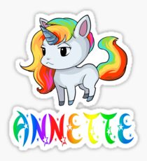 Annette Unicorn Sticker