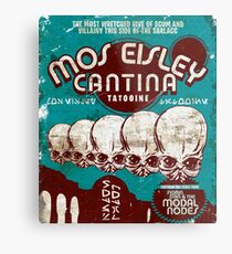 Cantina Zeichen Metalldruck