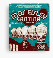 Cantina Zeichen Leinwanddruck
