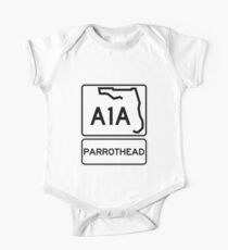 Body de manga corta A1A - Parrothead - Florida