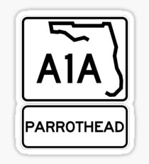 A1A - Parrothead - Florida Sticker