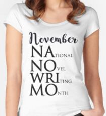 NANOWRIMO Women's Fitted Scoop T-Shirt