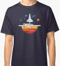 Space Shuttle and Planets Classic T-Shirt