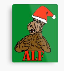Christmas ALF Metal Print