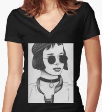 Mathilda From Leon The Professional Women's Fitted V-Neck T-Shirt