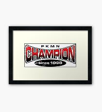 Pokemon Champion_Red Framed Print