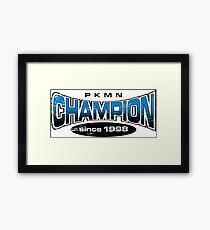 Pokemon Champion_Blue Framed Print