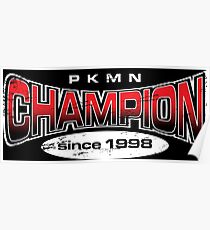 Pokemon Champion_Red_DarkBG Poster