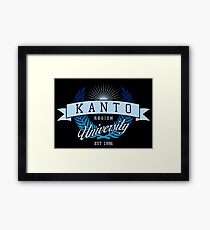 Kanto Region University_Dark BG Framed Print