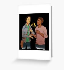 troy and abed - I love when clothes make cultural statements and I think personal style is really cool. Greeting Card