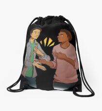 troy and abed - I love when clothes make cultural statements and I think personal style is really cool. Drawstring Bag
