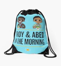 troy and abed - An image is not simply a trademark, a design, a slogan or an easily remembered picture. Drawstring Bag