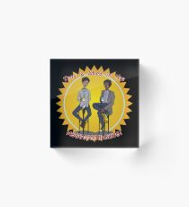 troy and abed - Design is a way of life, a point of view. Acrylic Block