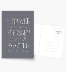 You are Braver Postcards
