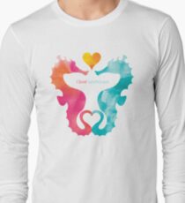 Love Seahorses - Heart Sun Long Sleeve T-Shirt