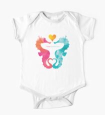Liebe Seepferdchen - Heart Sun Baby Body Kurzarm