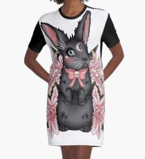 Lily Rabbit Graphic T-Shirt Dress