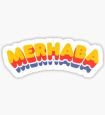 Merhaba | Retro Curve Sticker