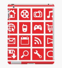 web icon graphics (red) iPad Case/Skin