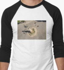 An Unusual Perspective of Plaza of the Virgin of the Kings in Seville Spain Men's Baseball ¾ T-Shirt