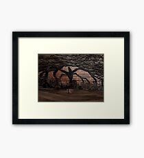 Stranger Things Shadow Monster Drawing Framed Print