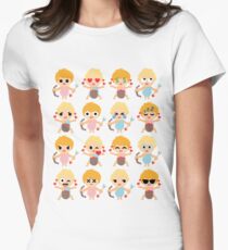 Camiseta entallada para mujer Cupido Emoji
