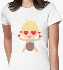 Camiseta entallada para mujer Cupido Emoji