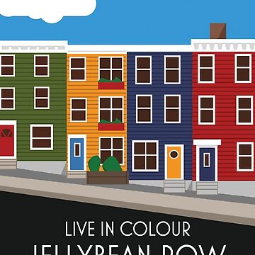 Artwork thumbnail, Live In Colour - Jellybean Row - St. John's  by SomeGoodPaperCo