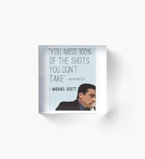 Michael Scott Deep Denker Acrylblock