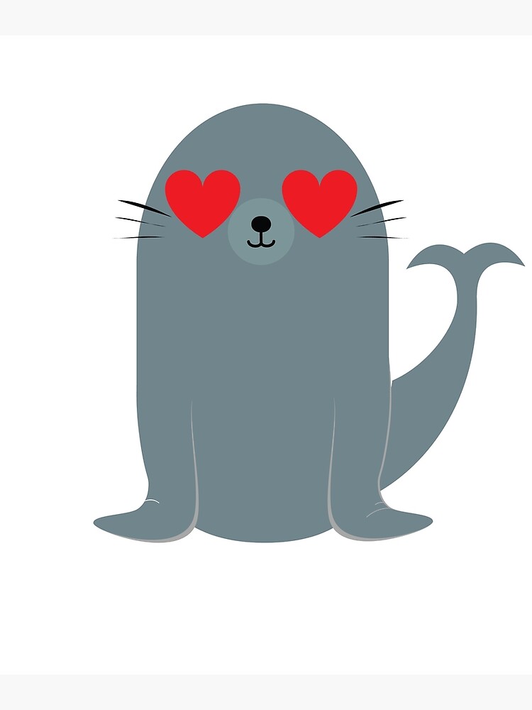 "Seal Emoji " Canvas Print by HippoEmo Redbubble