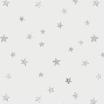 Pretty Y2K Glitter Stars Design in Silver Sticker for Sale by Femme Pastel  Collective