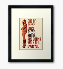 Boots Framed Print