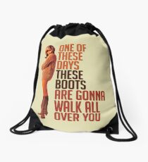 Boots Drawstring Bag