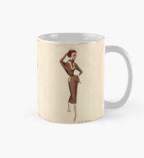 1950's Mid Century Modern Fashion Illustration Mug
