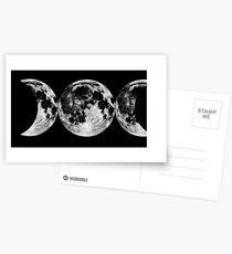 Triple Moon Goddess Symbol Postcards