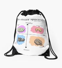 The Sleepy Spectrum - Tiny Snek Comics Drawstring Bag